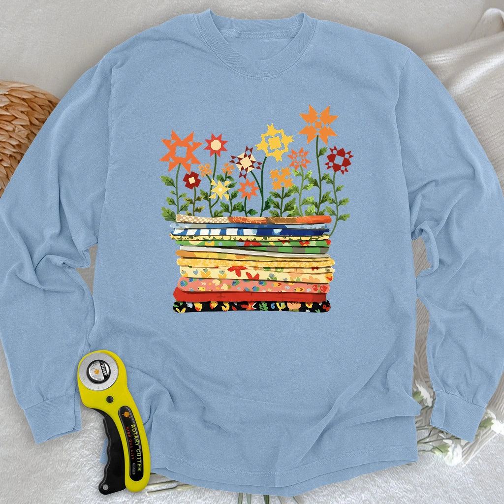 T-shirt à manches longues Where Quilts Bloom