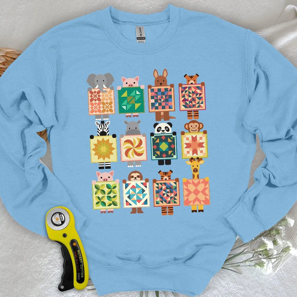 Woodland Patchwork Crew Sweatshirt