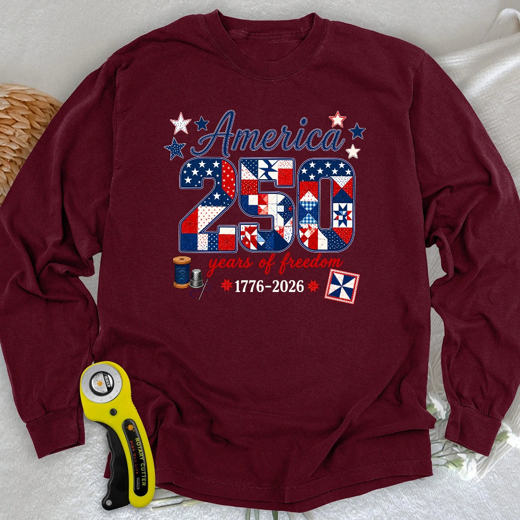 America 250: Pieced With Pride Long Sleeve T-shirt