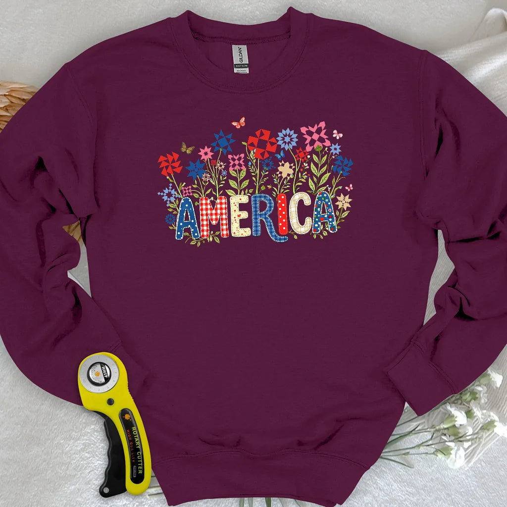 Appliqué America Sweatshirt