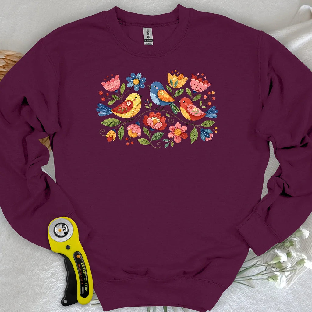 Appliqué Garden Sweatshirt
