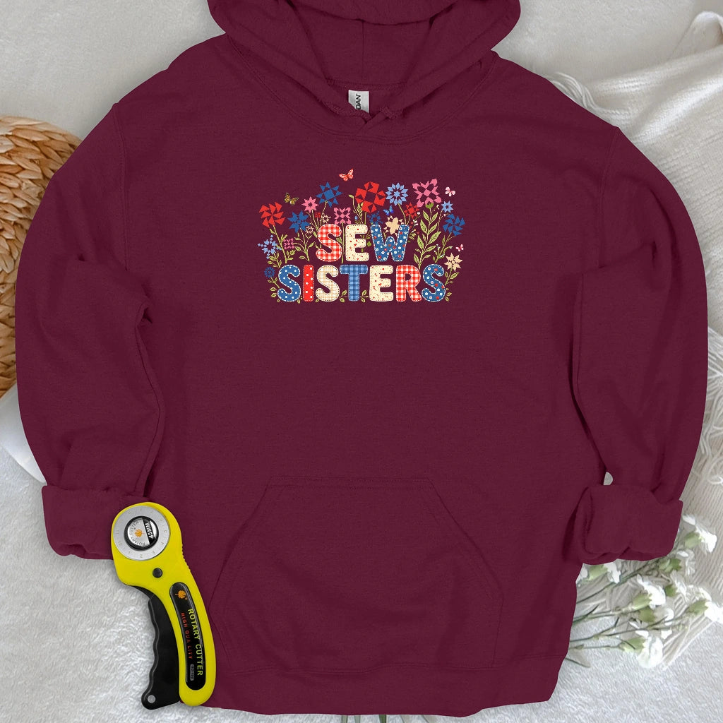 Appliqué Sew Sisters Hoodie