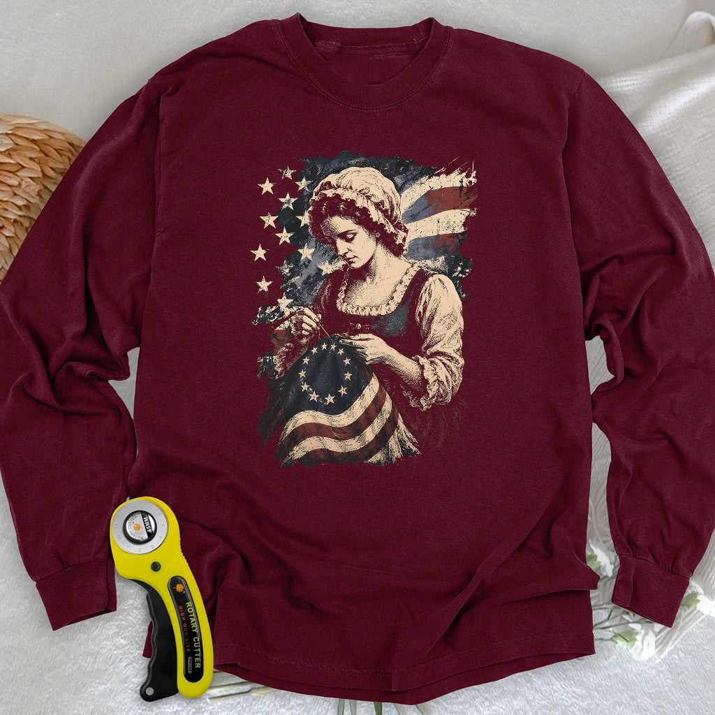 Betsy Ross Flag Long Sleeve T-shirt