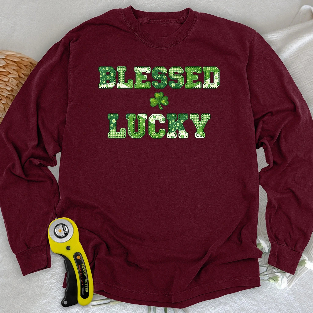 Gesegnetes Glück Langarm-T-Shirt