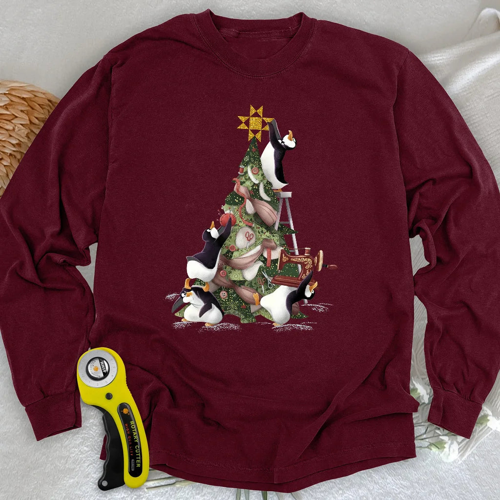 Blizzard Quilt Crew Long Sleeve T-shirt