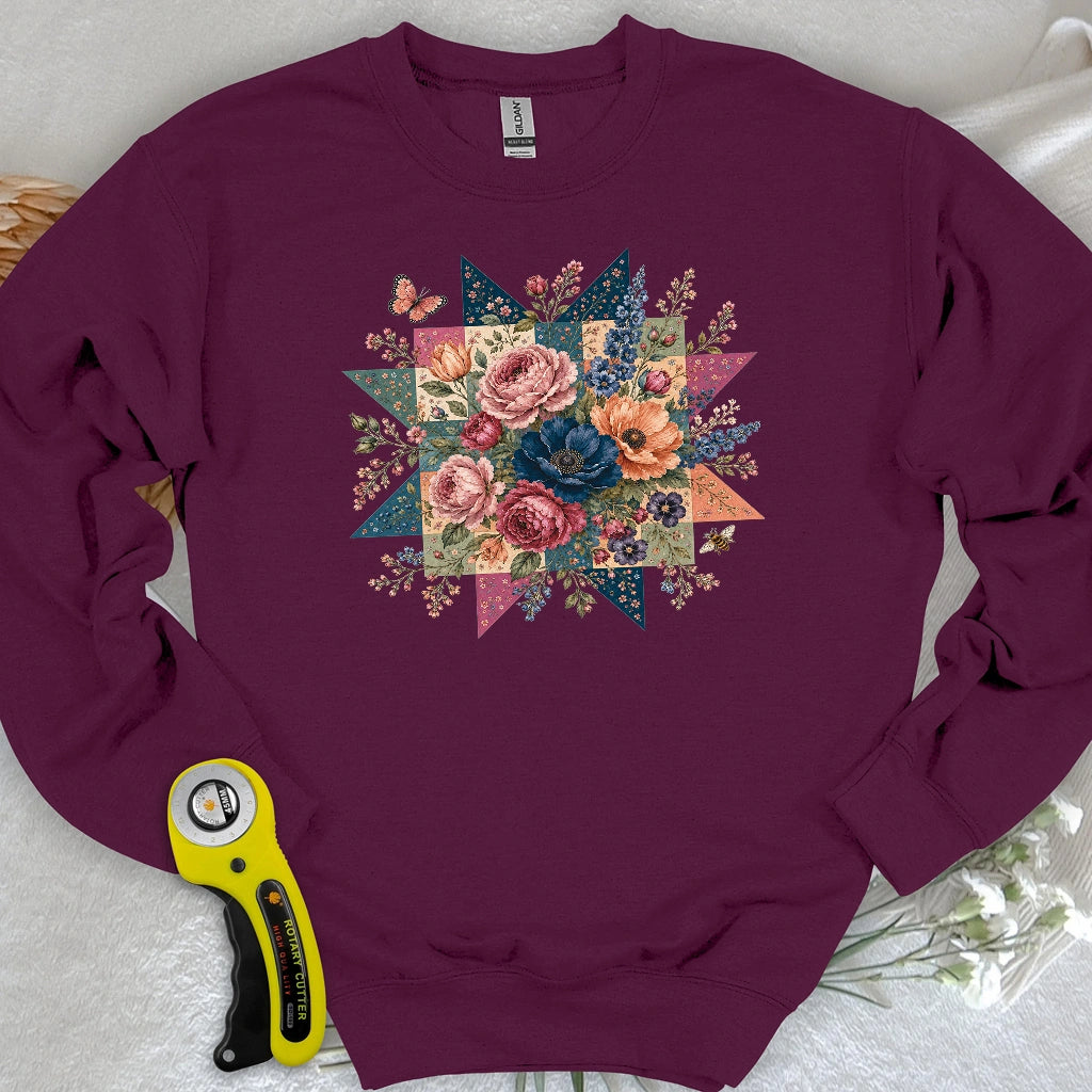 Blooming Patchwork Star Sweatshirt