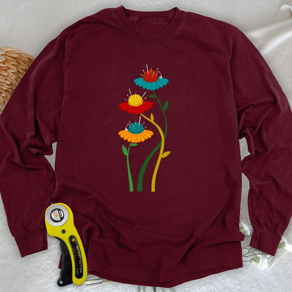 Blooming Pin Cushions Long Sleeve T-shirt