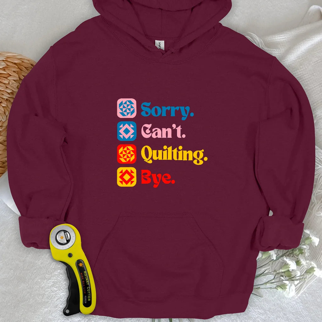 Sweat à capuche Can't Quilting
