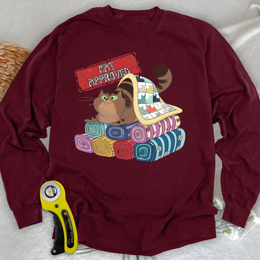 T-shirt à manches longues approuvé par les chats