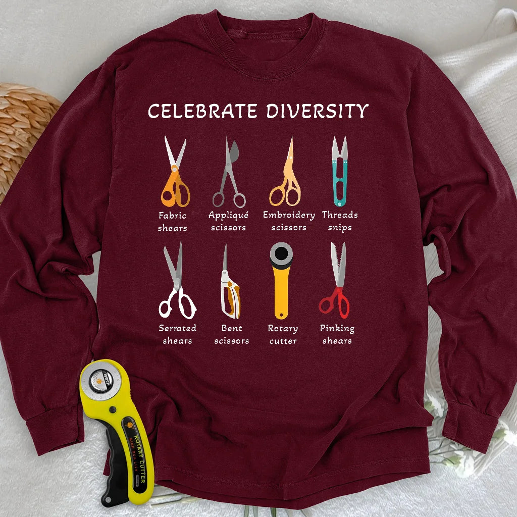 Celebrate Diversity Langarm-T-Shirt