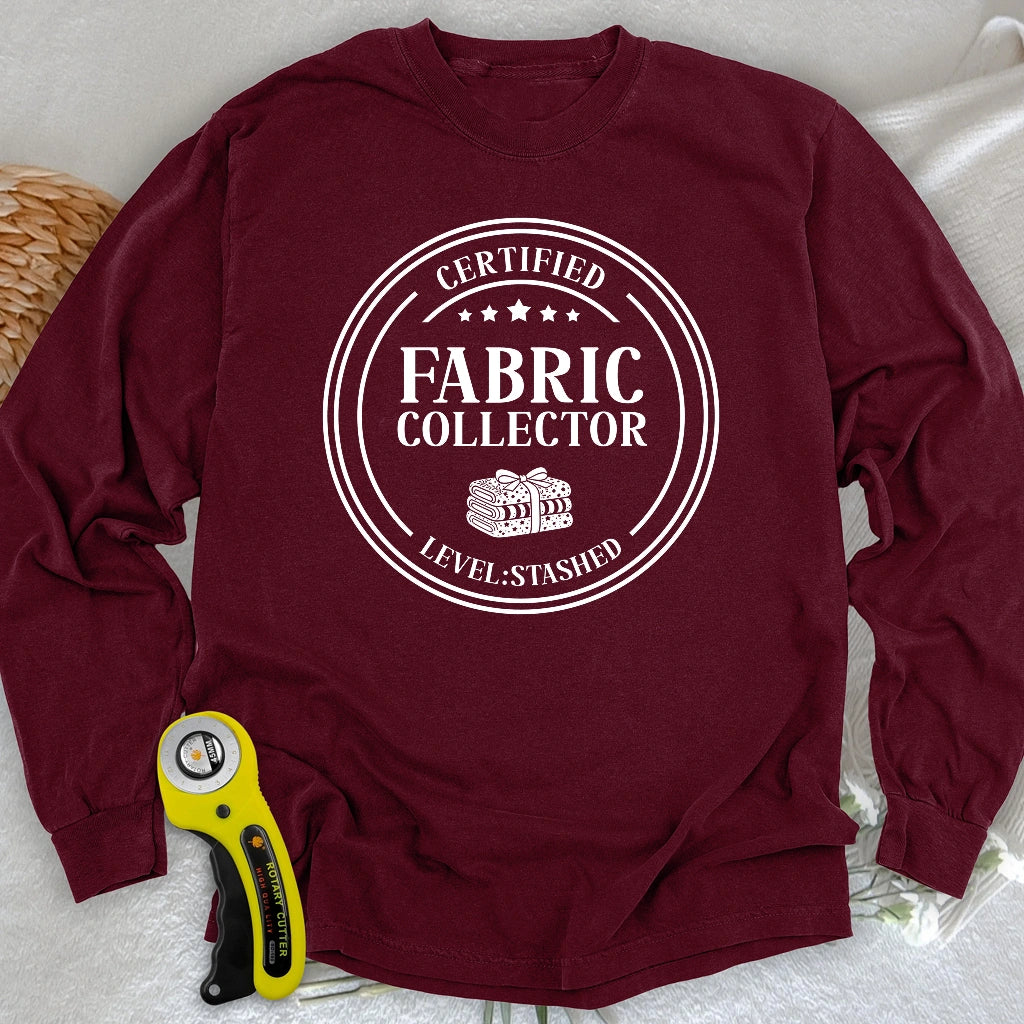 Zertifizierter Stoff-Sammler Langarm-T-Shirt