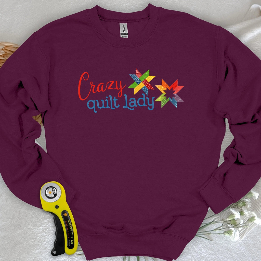 Crazy quilt lady Sweatshirt