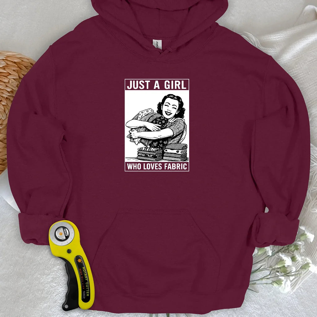 Sweat à capuche pour fille en tissu