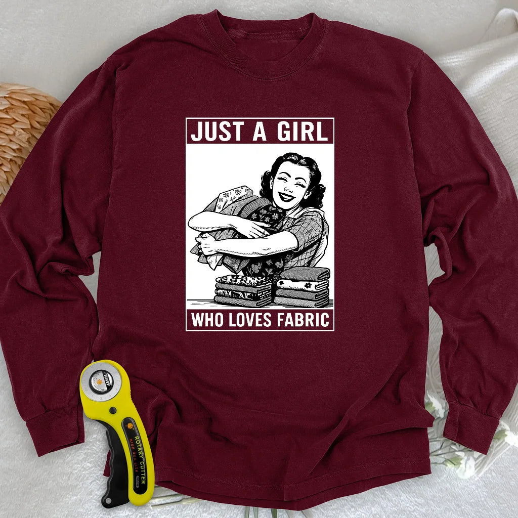 T-shirt à manches longues en tissu pour fille