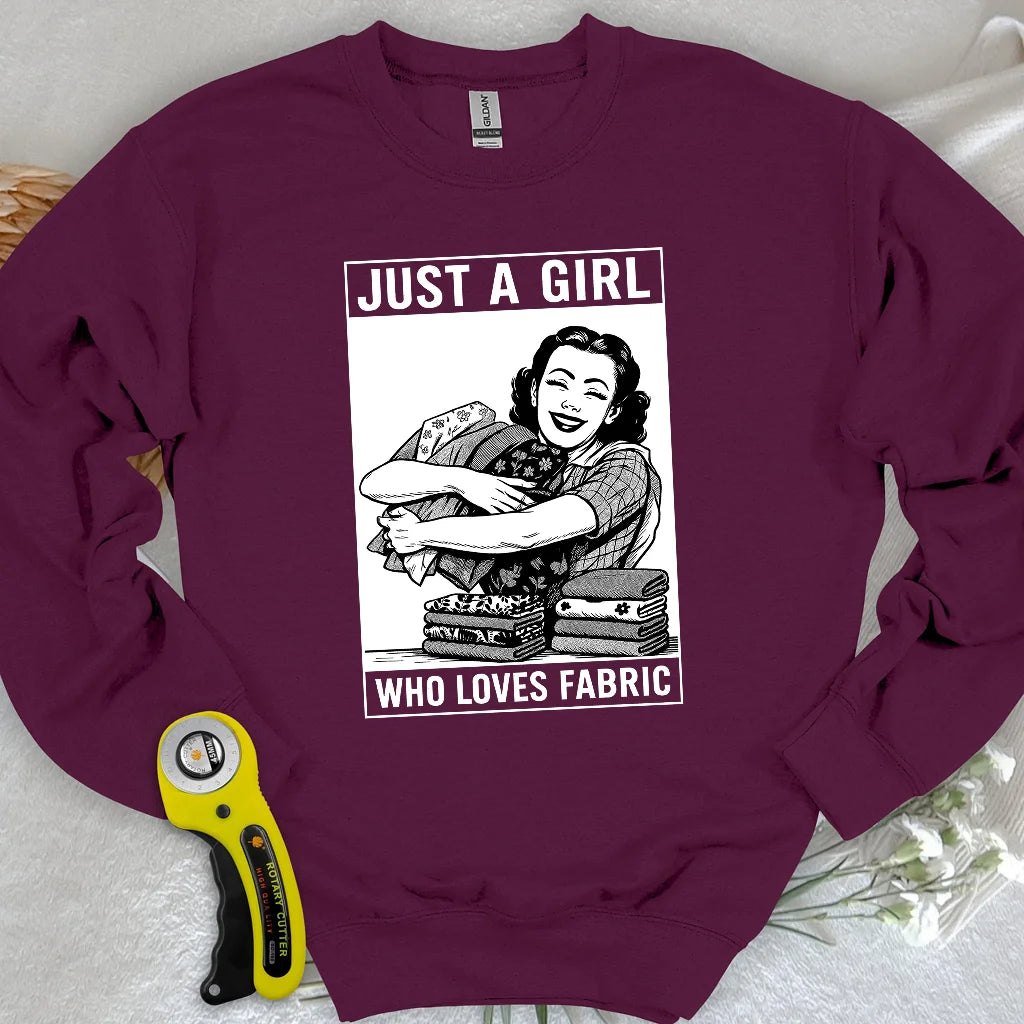 Sweat-shirt fille en tissu