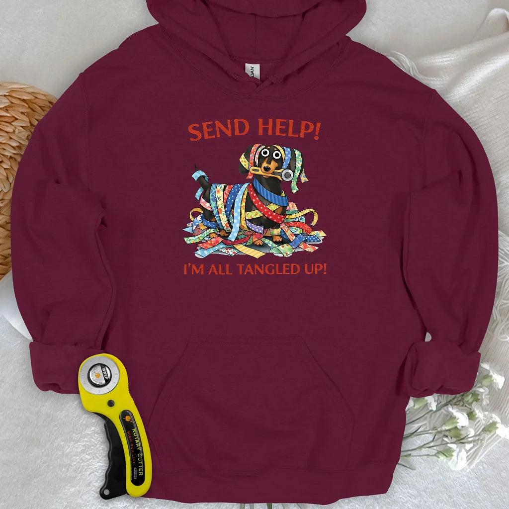 Sweat à capuche en tissu rayé
