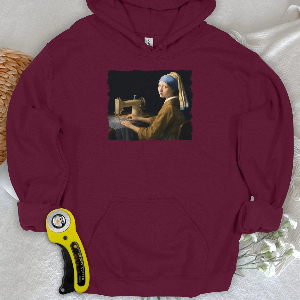 Girl With A Sewing Machine Hoodie