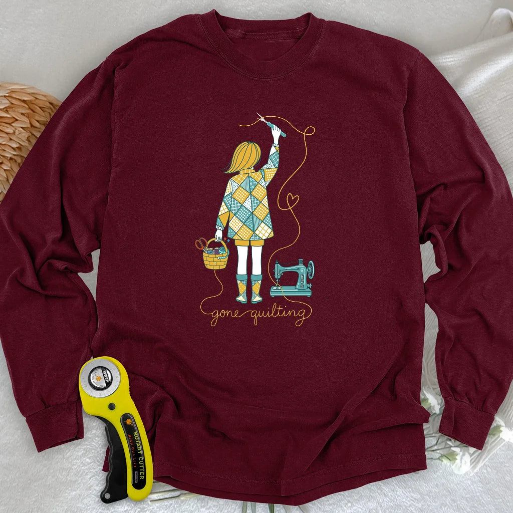 Longsleeve "Beim Quilten"