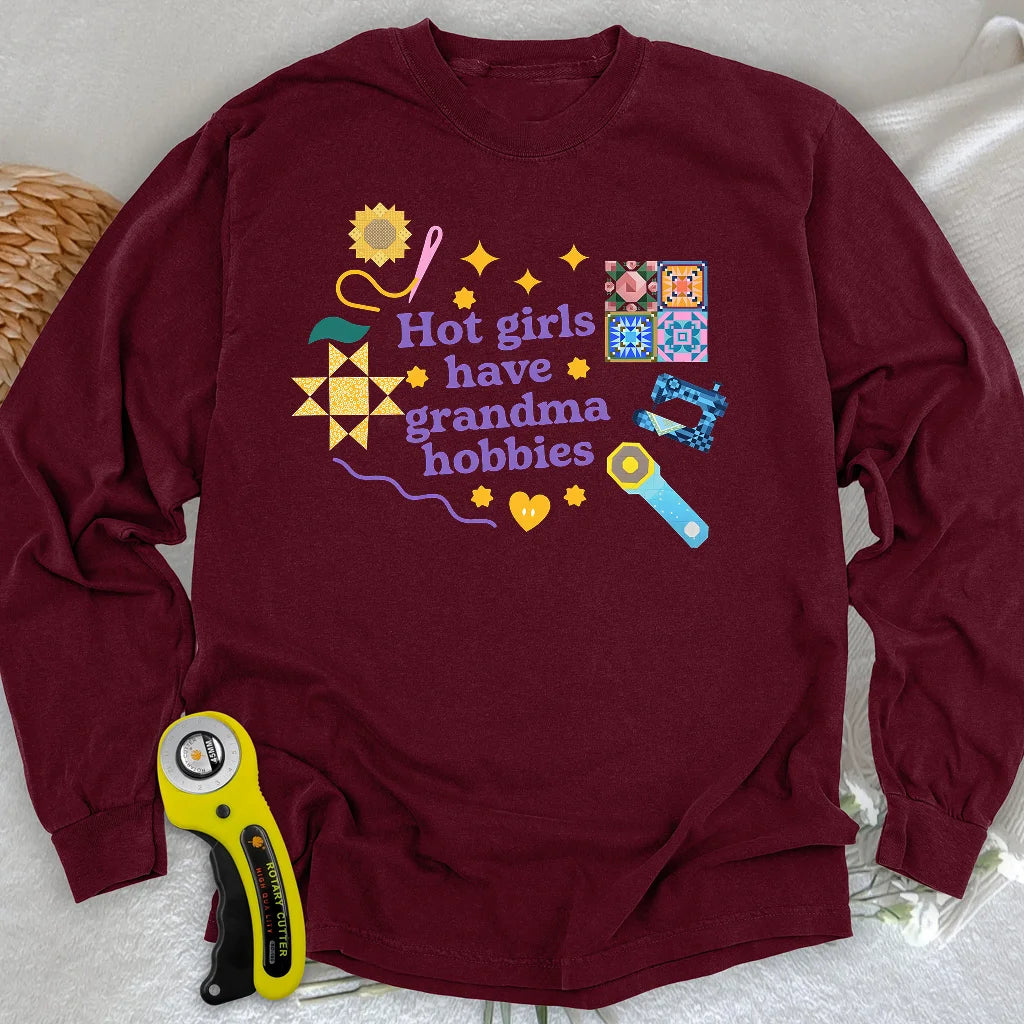 Grandma Hobbies Long Sleeve T-shirt
