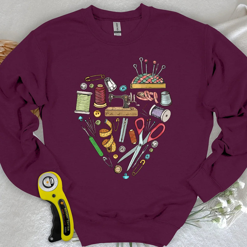 Sweat-shirt coupable en son cœur