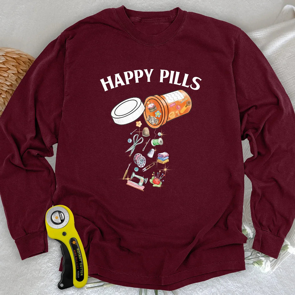 T-shirt manches longues Happy pills