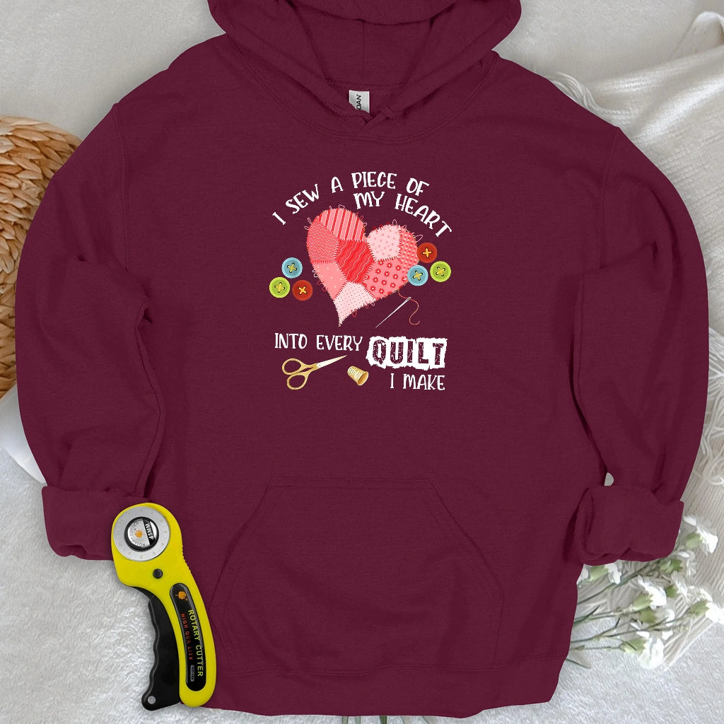 Heartstitched Quilt Love Kapuzenpulli