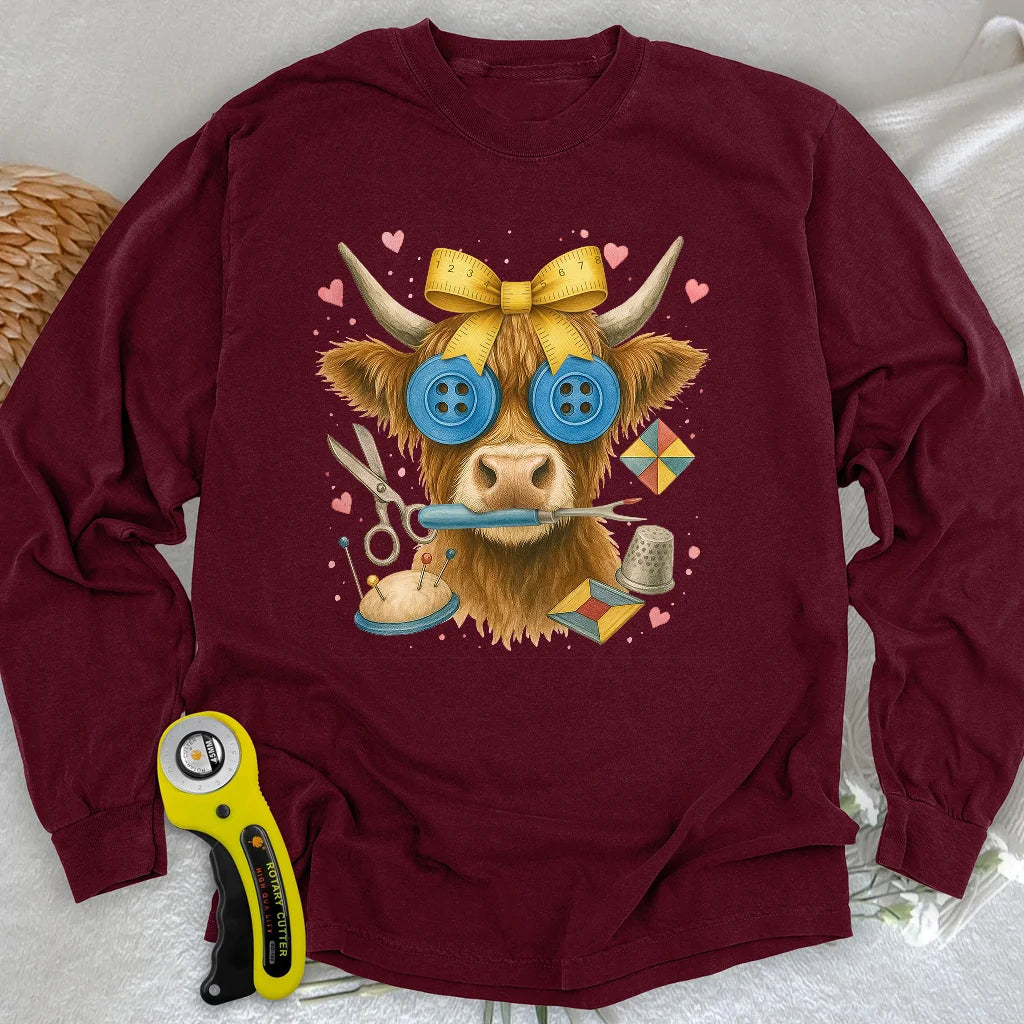 Hochlandrind Langarm-T-Shirt