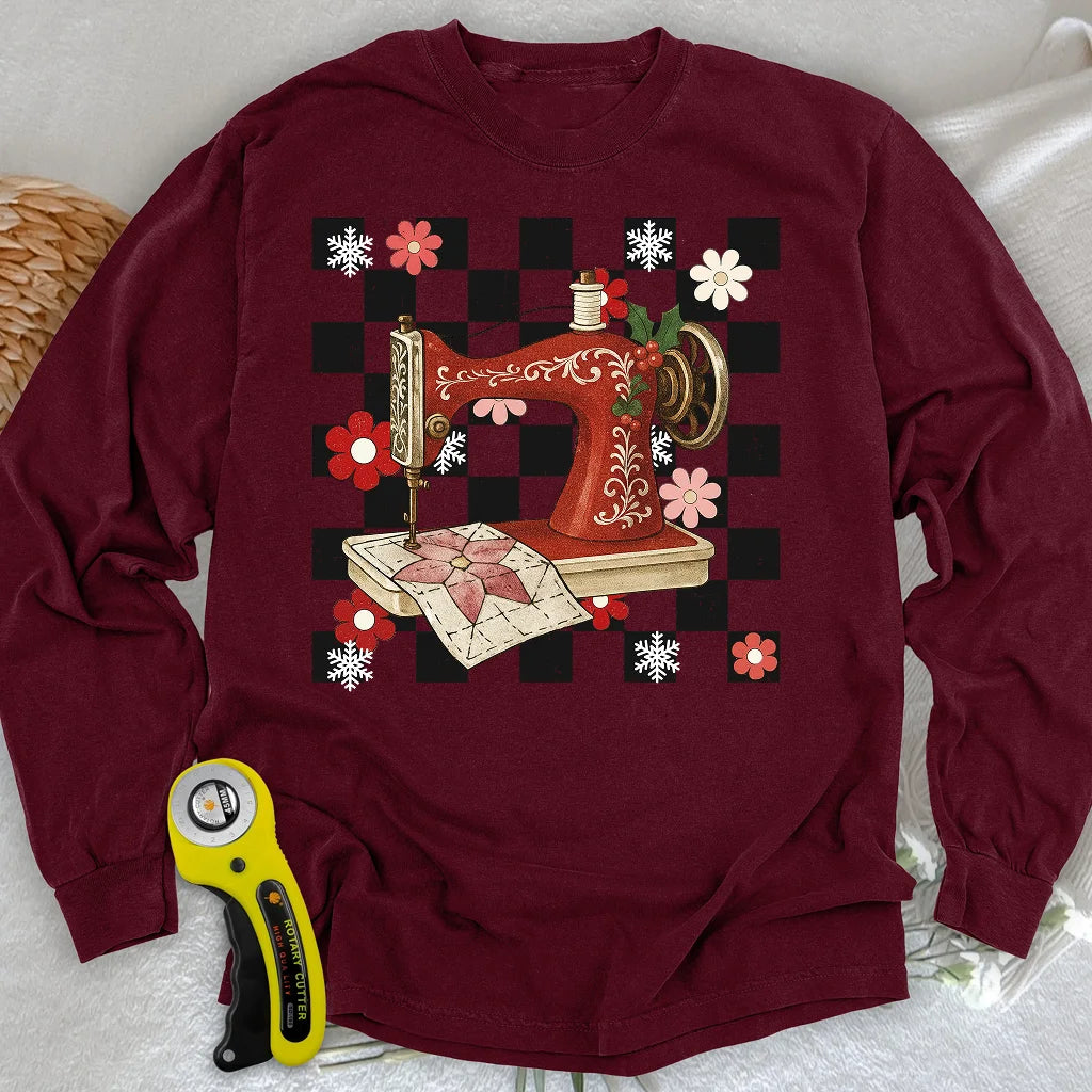 Holly Jolly Sticker Langarm-T-Shirt