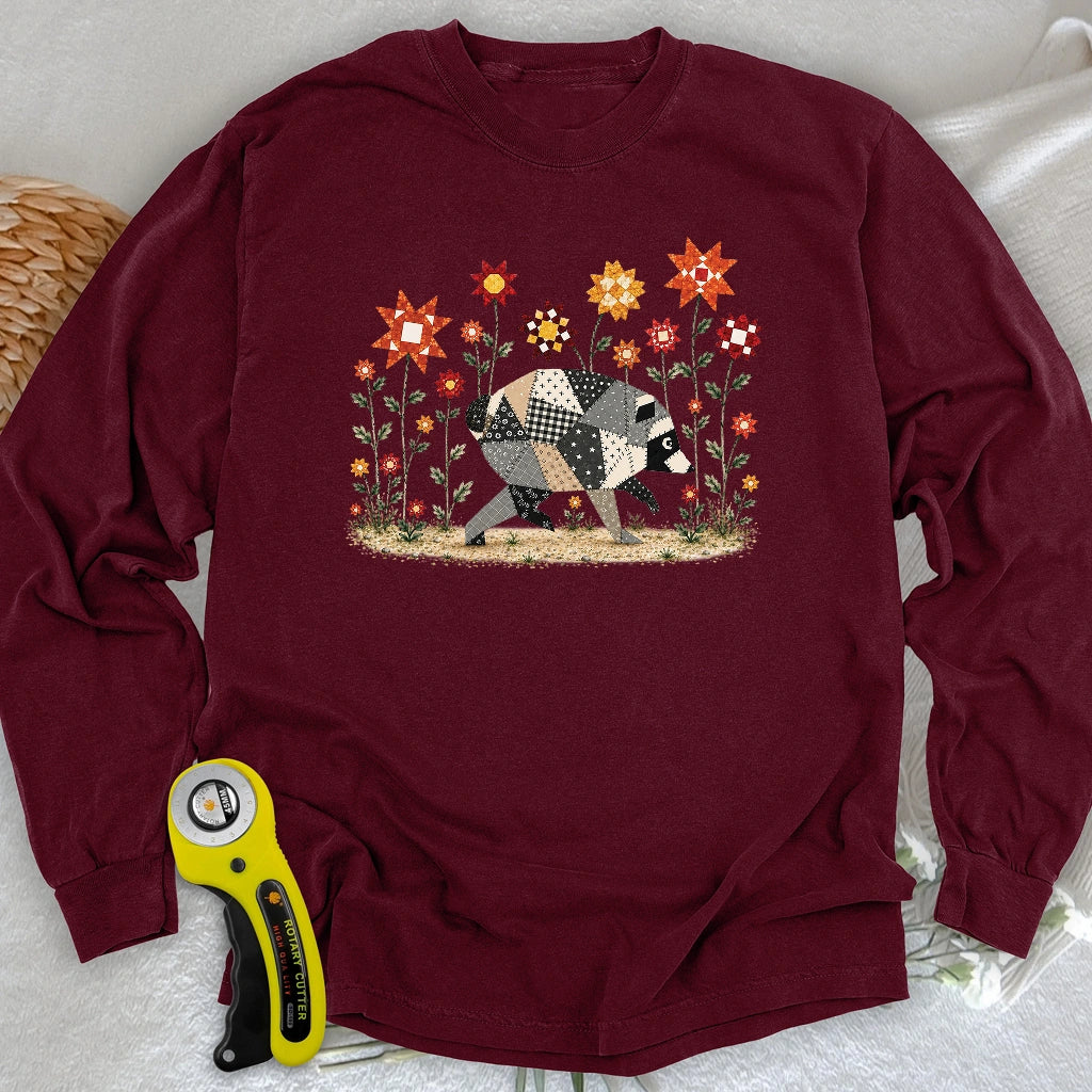 Jimothy Patchwork Bloom Long Sleeve T-shirt
