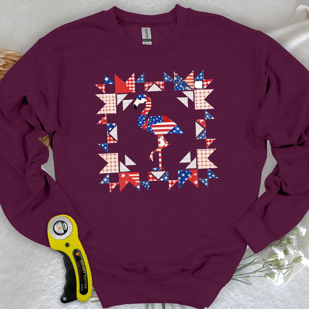 Liberty Flamingo Patchwork Sweatshirt