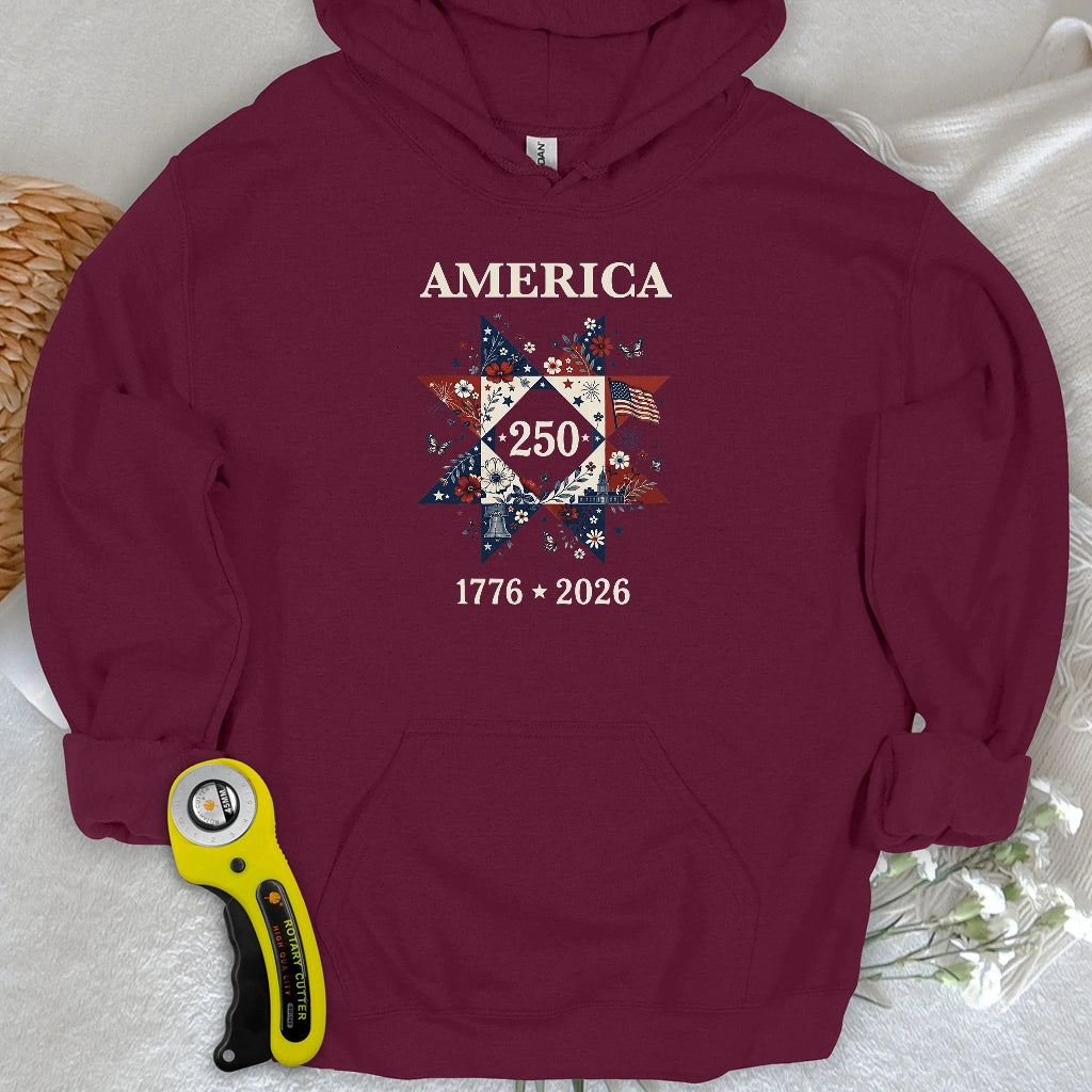 Liberty In Bloom Quilt Hoodie