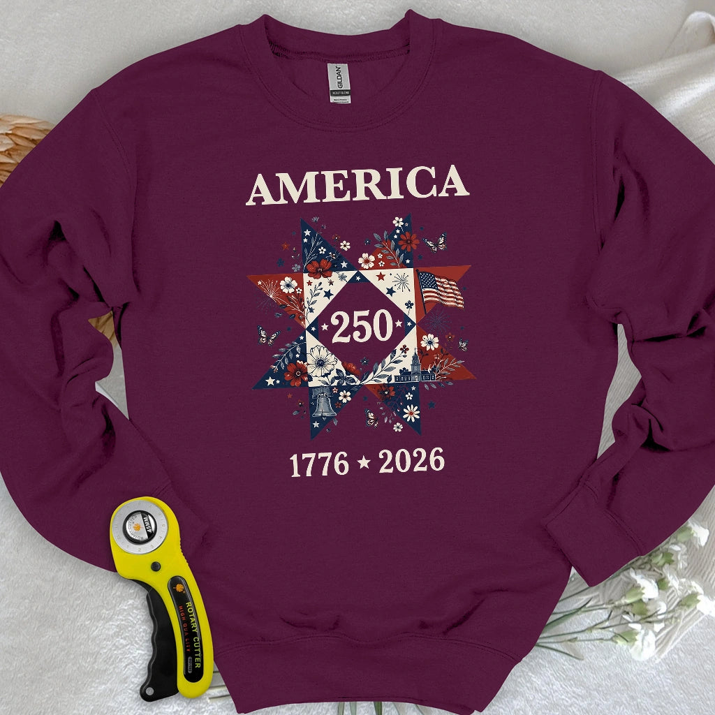 Liberty In Bloom Quilt Sweatshirt
