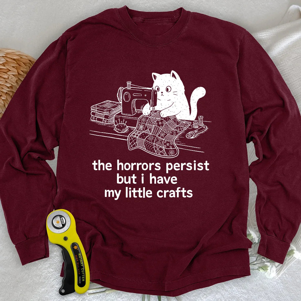 Little Crafts vs. The World Langarm-T-Shirt