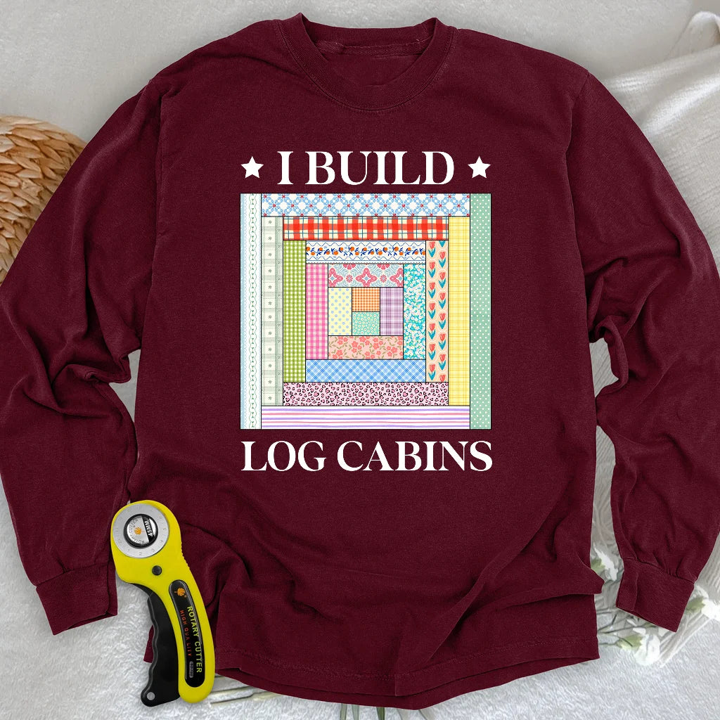 Log Cabin Builder Long Sleeve T-shirt