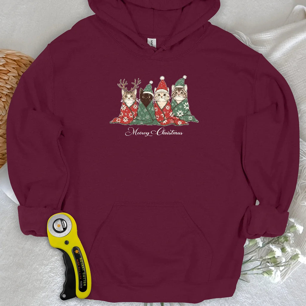 Meowy Christmas Hoodie