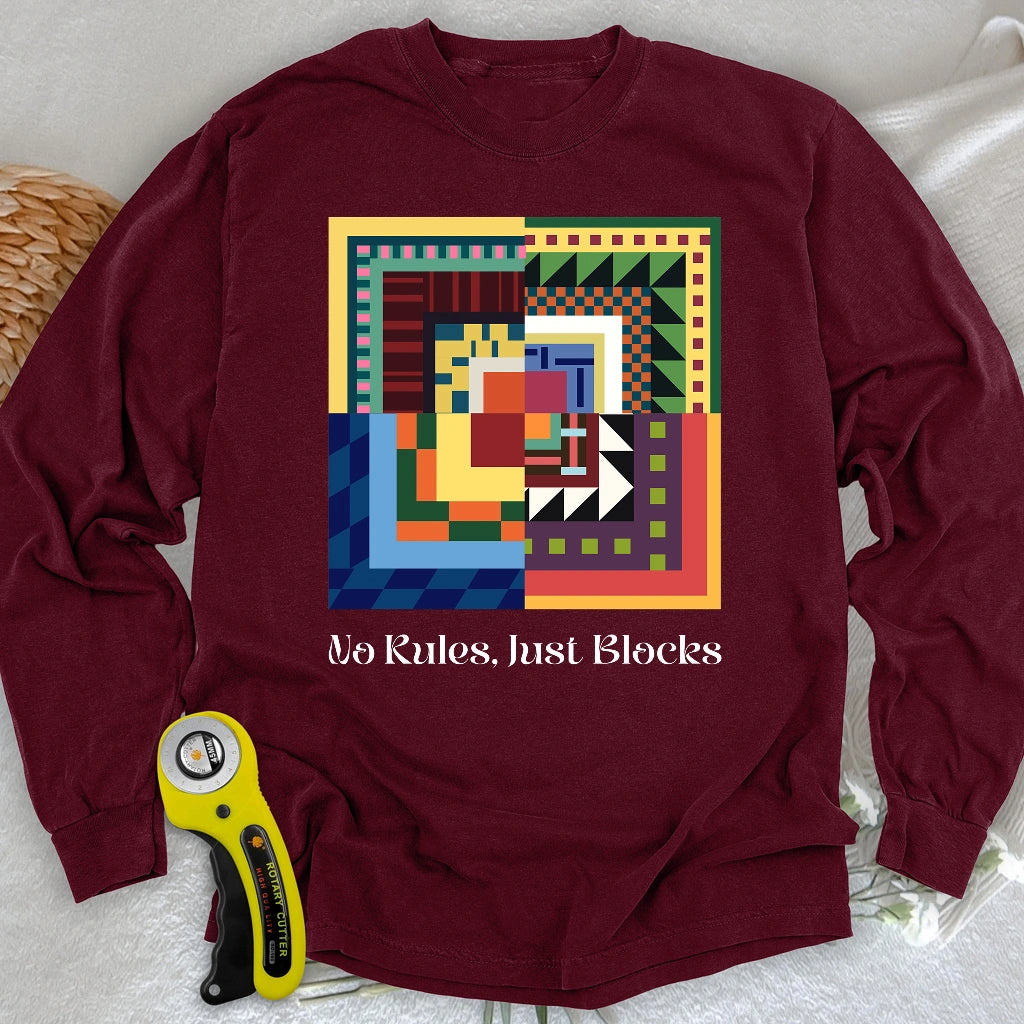 Modern Quilter Geist Langarm-T-Shirt