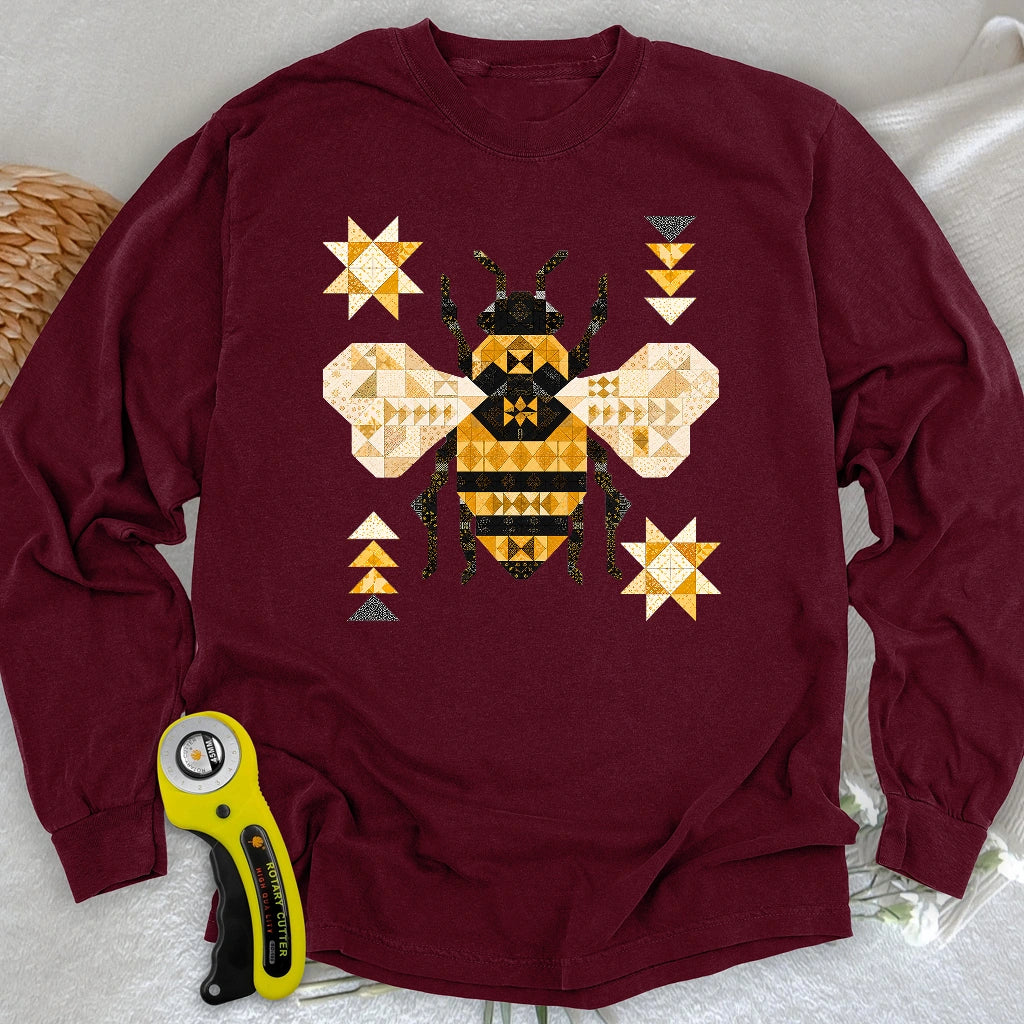 Patchwork Bee Long Sleeve T-shirt