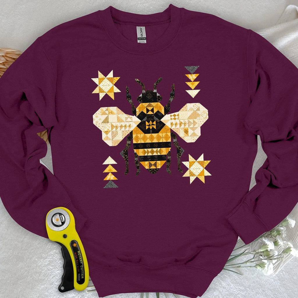 Patchwork Bee Sweatshirt