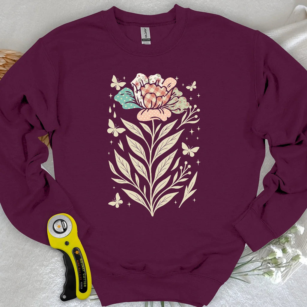 Sweat-shirt Patchwork Bloom