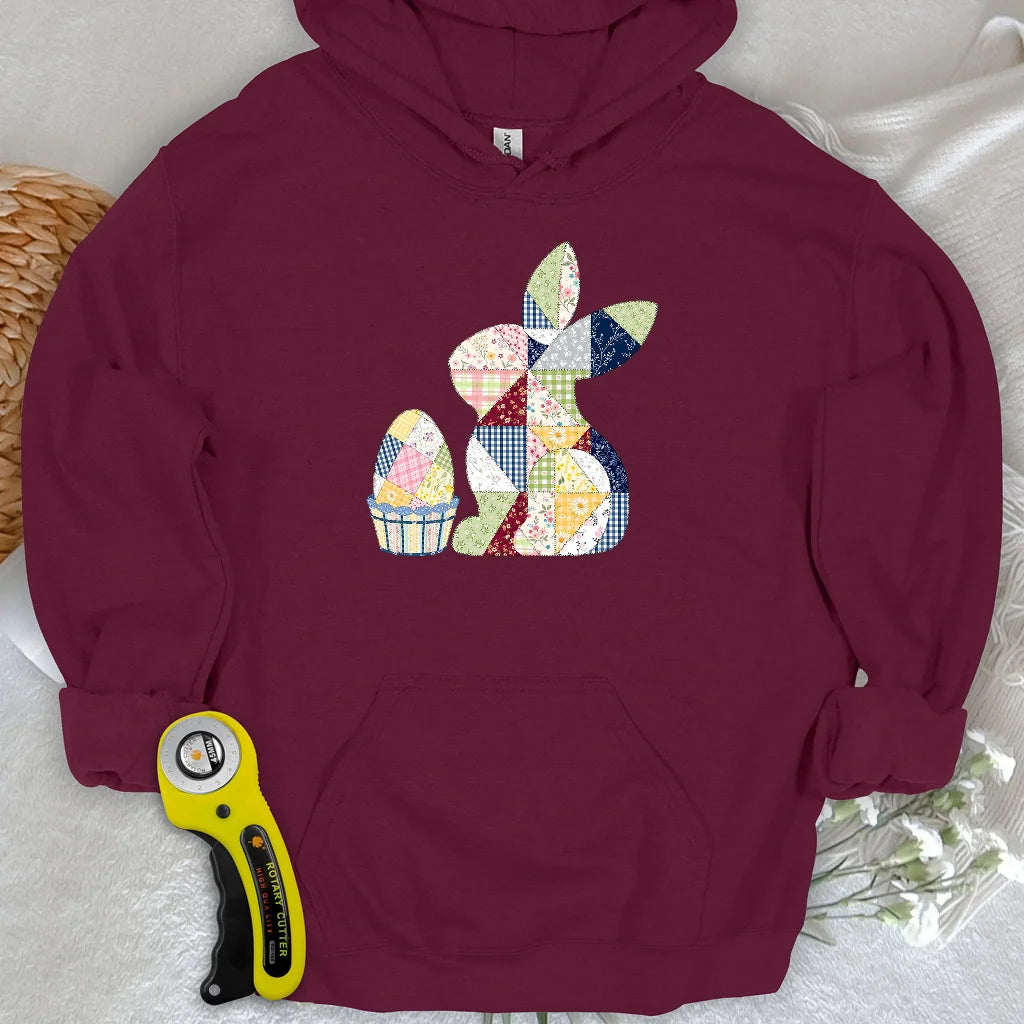 Patchwork Easter Bunny Hoodie