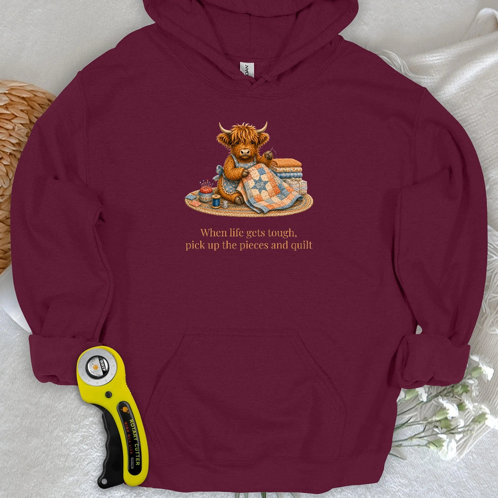 Pieces and Quilt Hoodie