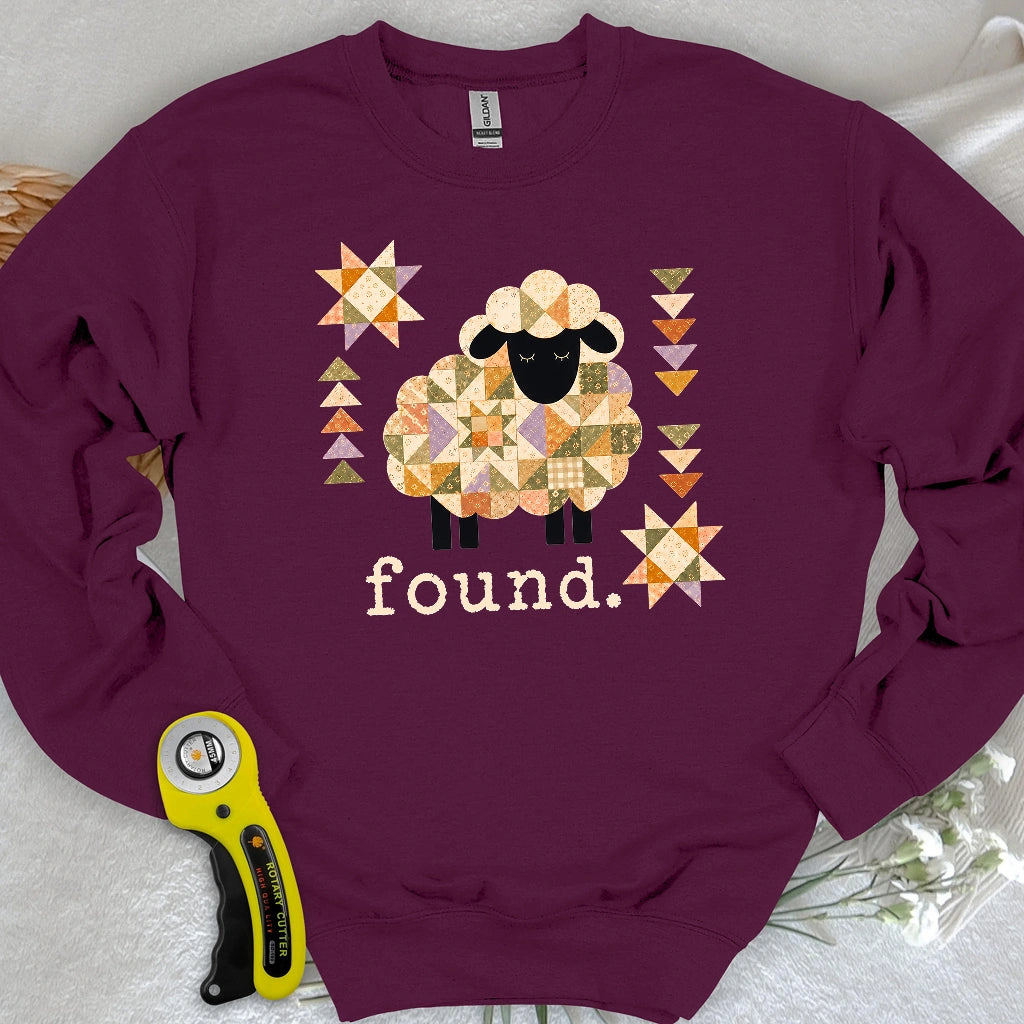 Psalm 23 Patchwork Sheep Sweatshirt