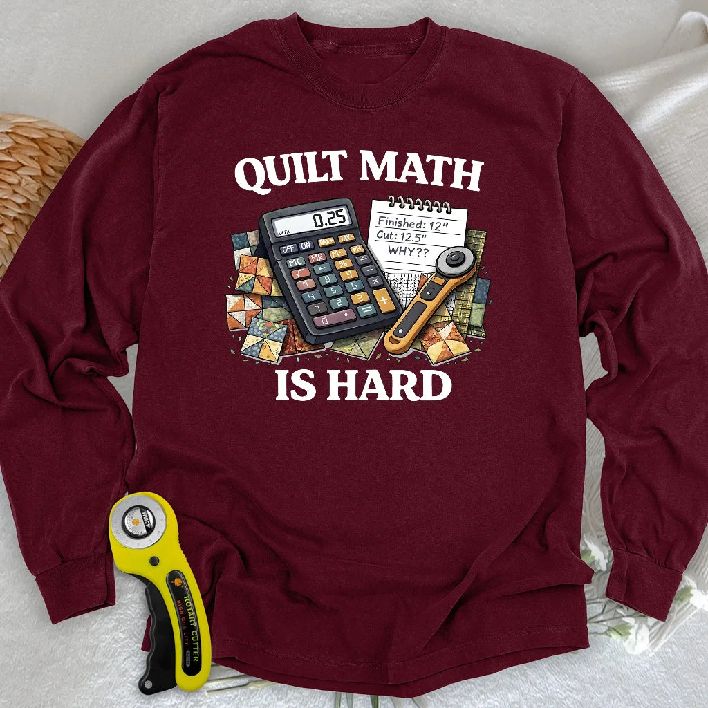 Quilt Math Survivor Long Sleeve T-shirt