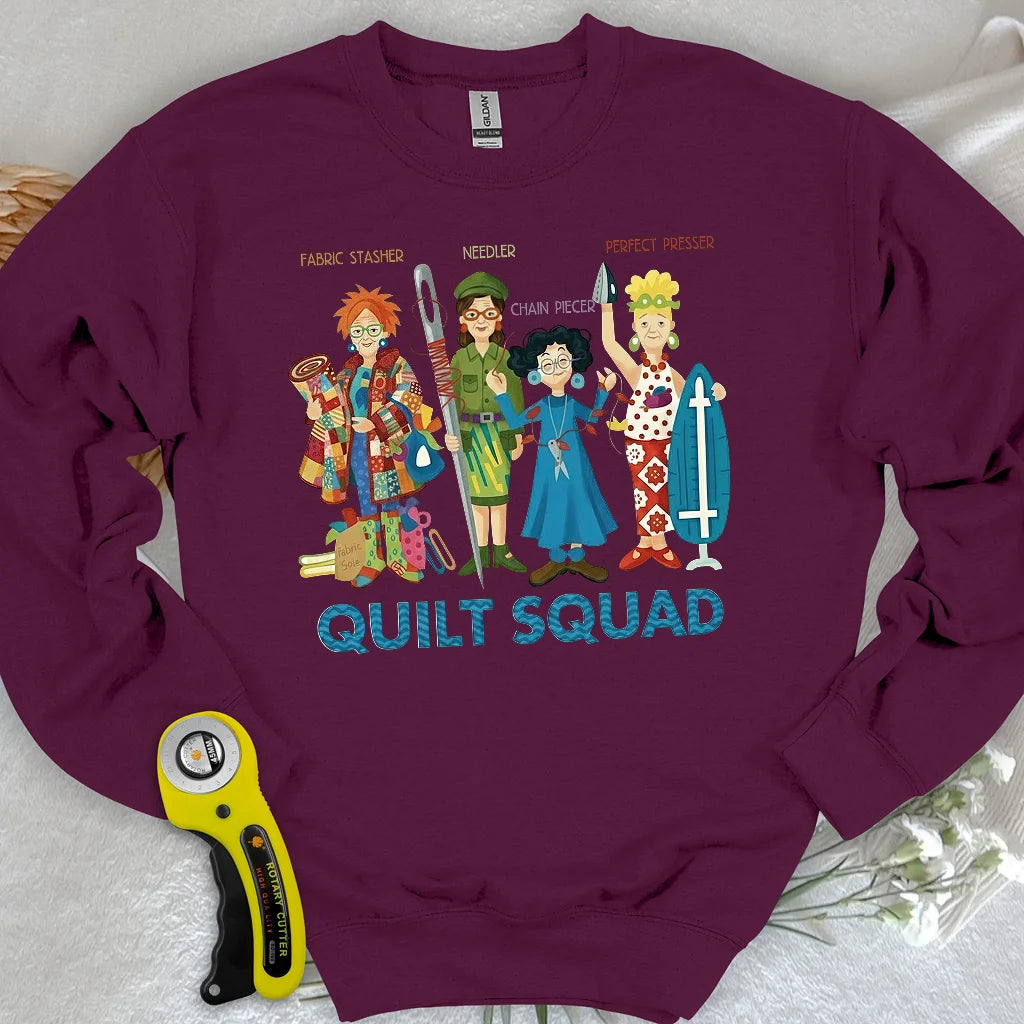 Steppdecken-Squad-Sweatshirt