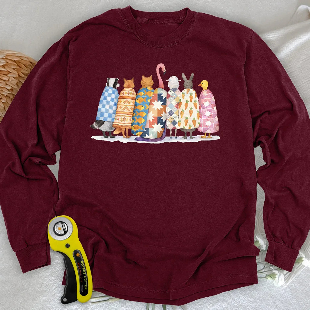 T-shirt matelassé à manches longues Quilted Souls