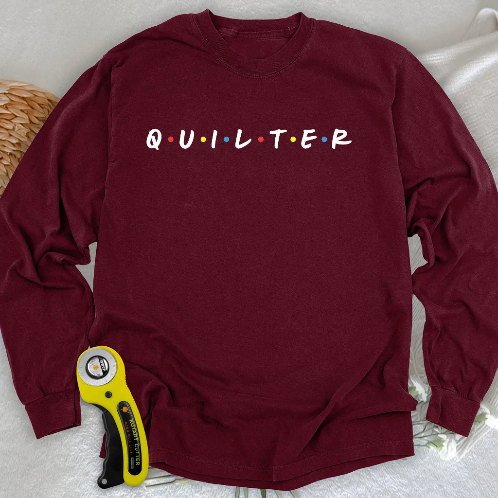 Quilter-Freunde Langarm-T-Shirt