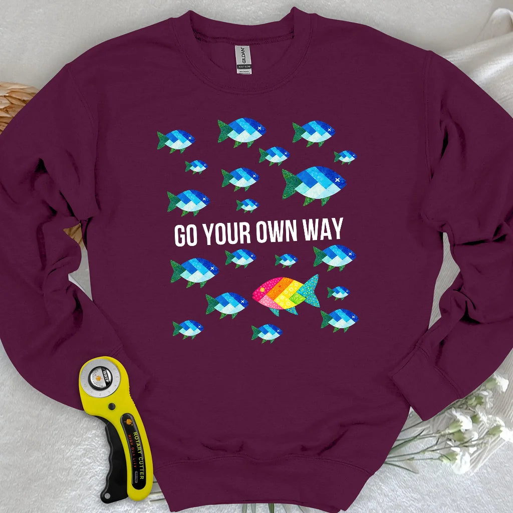 Quilter Individualität Sweatshirt