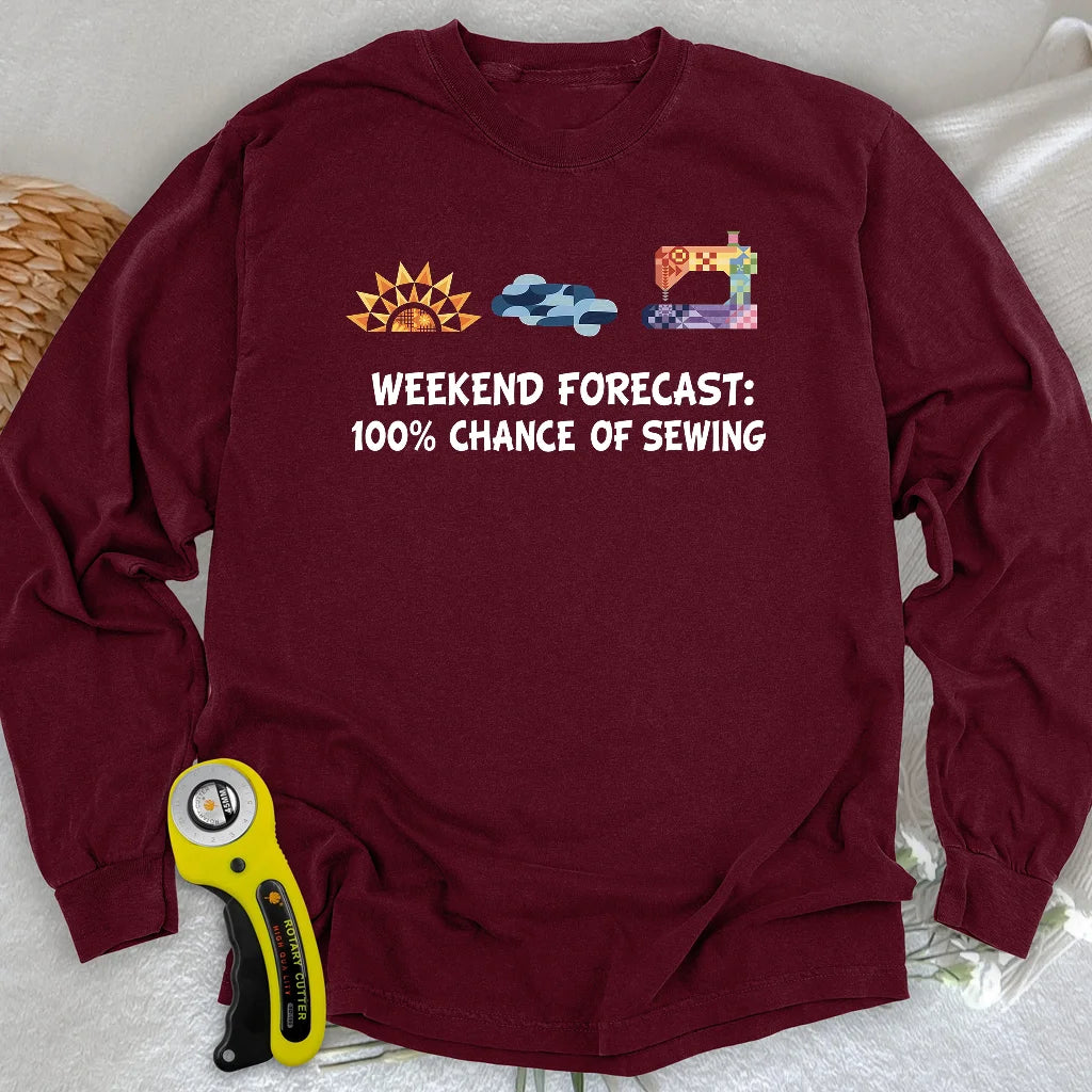 T-shirt à manches longues Quilter Weekend Forecast