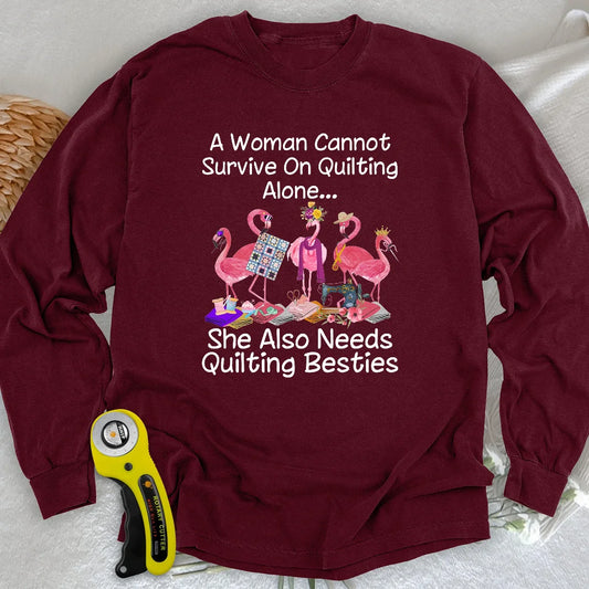 Quilting Besties Long Sleeve T-shirt