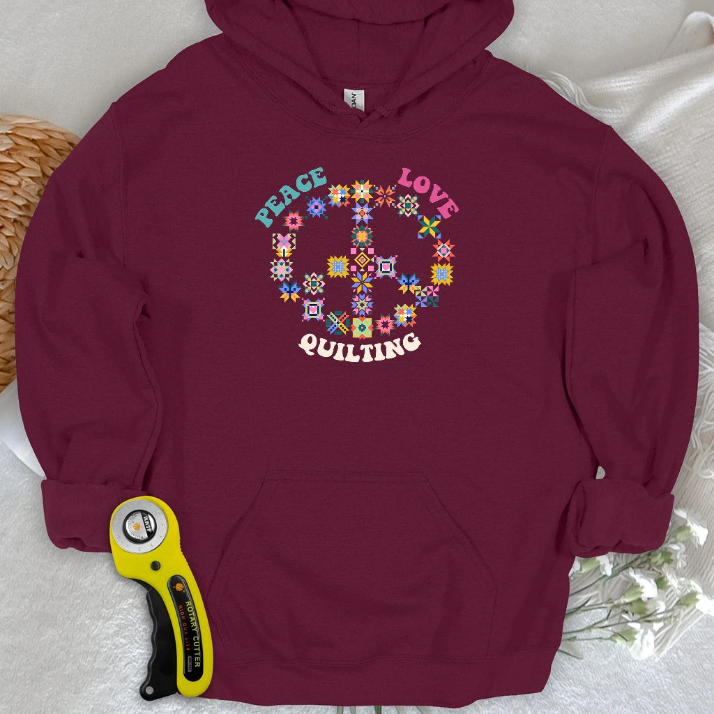 Quilting Brings Peace Hoodie